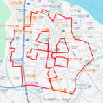 丹鶴城公園のさくら（和歌山県新宮市）のGPSアート