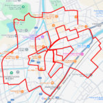 愛宕山公園のさくら（島根県出雲市）のGPSアート