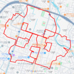 造幣局広島支局のさくら（広島県広島市佐伯区）のGPSアート