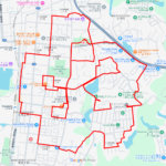 若山公園のさくら（山口県山陽小野田市）のGPSアート