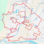 不動の滝カントリーパークのさくら（香川県三豊市）のGPSアート