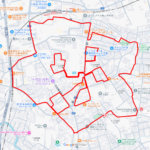 桜町のさくら（埼玉県川口市）のGPSアート