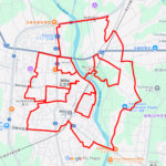 東雲公園のさくら（栃木県壬生町）のGPSアート