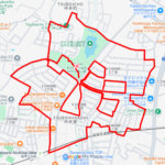 坪井近隣公園のさくら（千葉県船橋市）のGPSアート