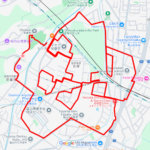 民俗民芸村のさくら（富山県富山市）のGPSアート