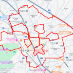 小諸城址のさくら（長野県小諸市）のGPSアート