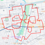 平和市民公園のさくら（大分県大分市）のGPSアート