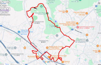 横浜市繁殖センターのライチョウ（神奈川県横浜市旭区）のGPSアート