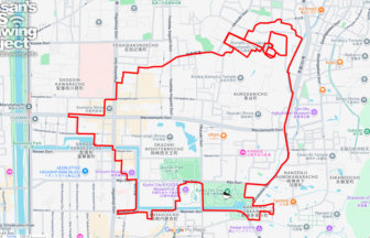 京都市動物園のライチョウ（京都府京都市左京区）のGPSアート