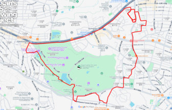 東山動植物園のライチョウ（愛知県名古屋市千種区）のGPSアート